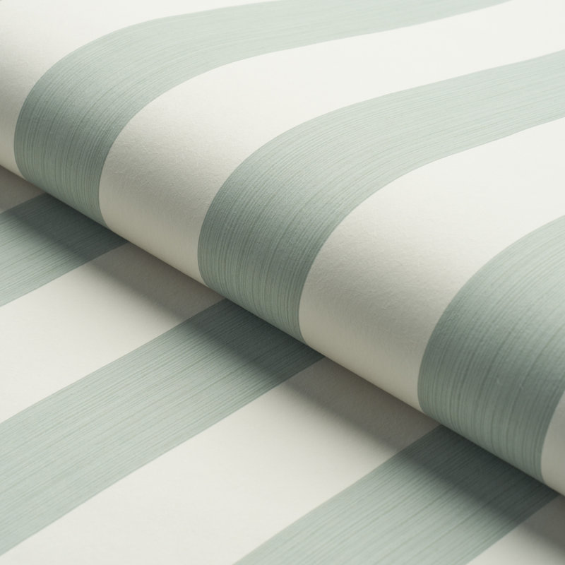 Edwin Stripe Wide Wallpaper, Eucalyptus