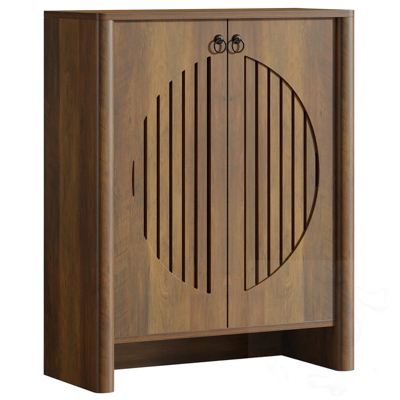 Armoire de rangement à chaussures en bois 2 portes