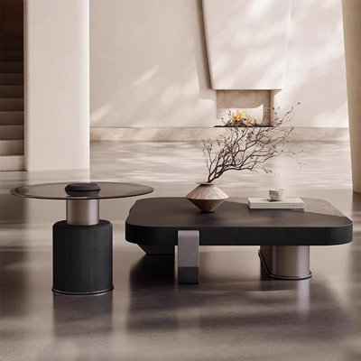 Italian square microcrystalline stone coffee table