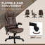 Fauteuil de bureau à 6 points de massage vibrant avec chaleur et dossier haut