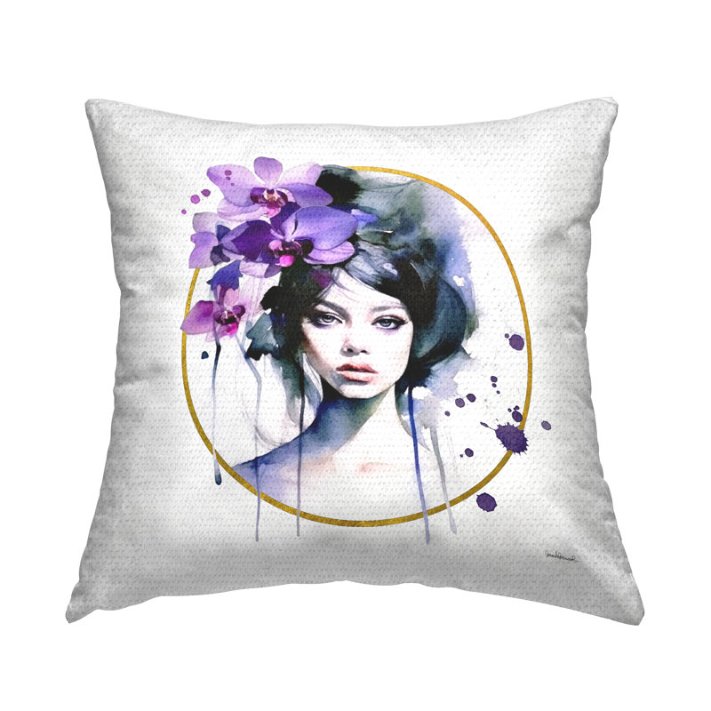 Housse de coussin en polyester pour l'intérieur / extérieur Amanda Greenwood