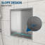 Niche de douche en acier inoxydable 12 po x 12 po, nickel brossé-1548605542-1548605539