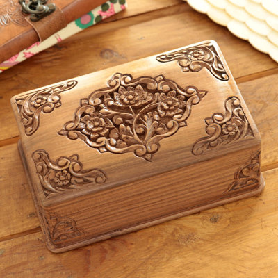 Wood Jewelry Box + Drawers