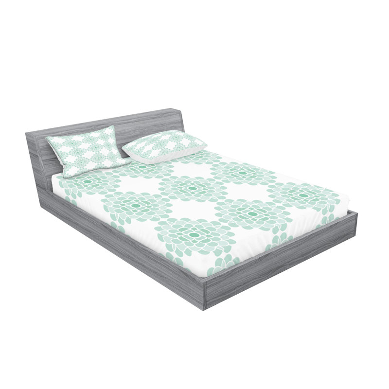 Ensemble de draps et taies décoratives bleu marine Ambesonne, Ensemble de draps pour très grand lit californien