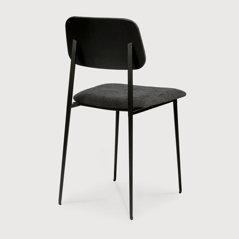 DC Upholstered Dining Chair, Dark Gray