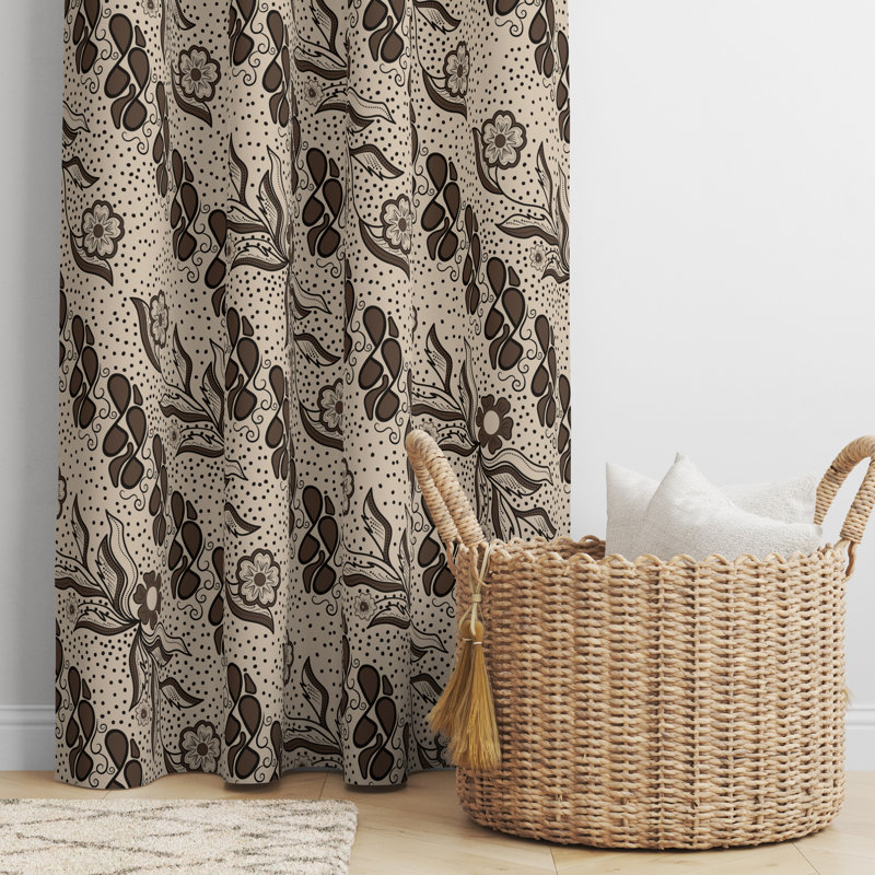 Semi Sheer Curtain Panel Pair, 40" W x 82" L