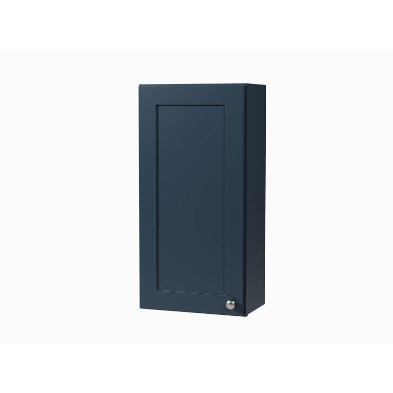 Disar 15" Bathroom Wall Cabinet Left, Blue