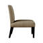 Ensemble de 2 chaises d'appoint en tissu avec table ronde en bois-1411992424