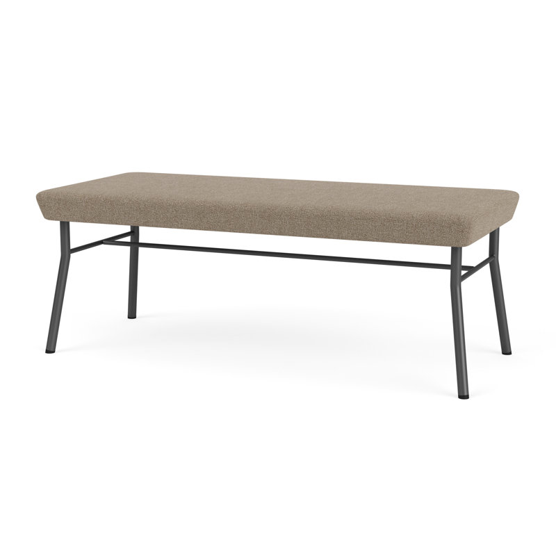 Banc en métal 2 places Chat, Gris anthracite, Limon Archetype