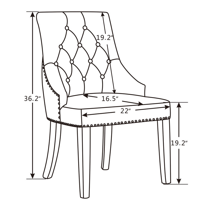 Chaise d'appoint Tonni, Beige