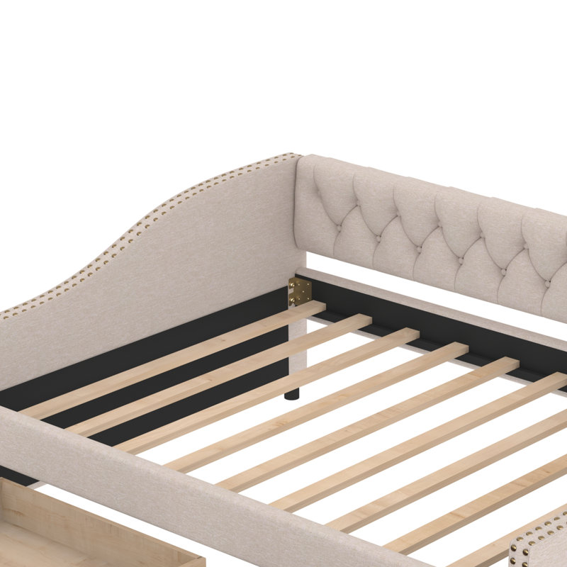 Upholstered Daybed, Beige