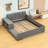 Marleyah Upholstered Velvet Standard Bed with Shelves-1635518241-1635518240