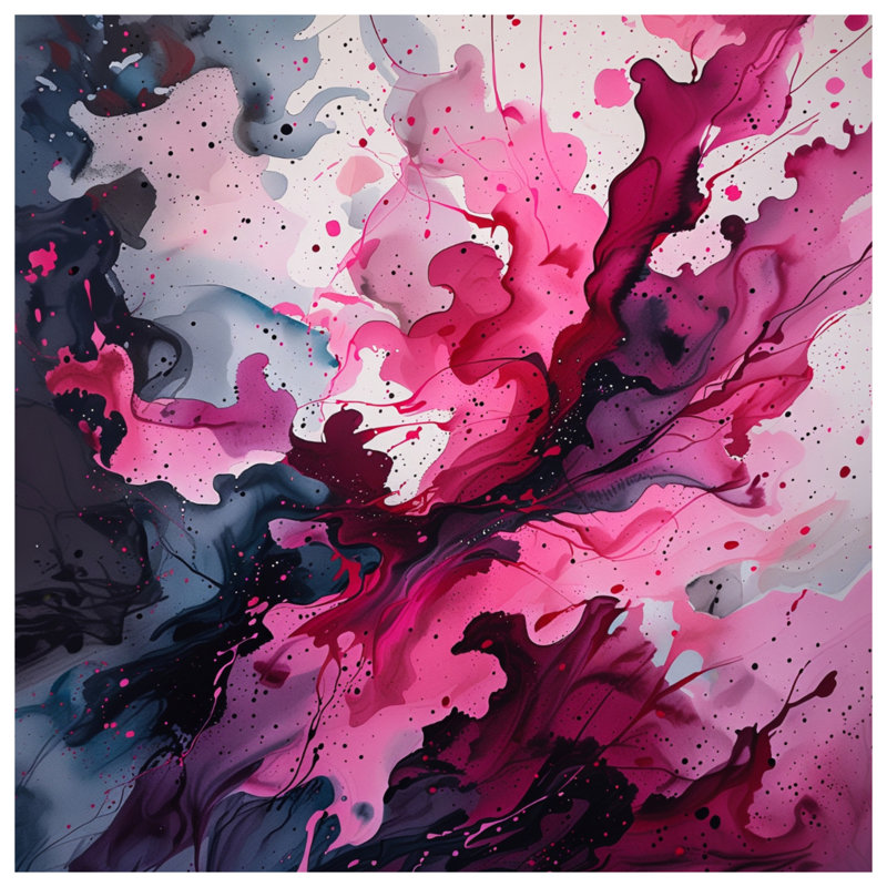 Tapisserie murale «Abstract Art» - Décoration murale abstraite, 104in H x88 with 4 Grommets