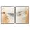 «Abstract Beach Dunes», ensemble de 2 toiles flottantes encadrées, design par Annabelle Hall