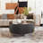 Round Coffee Table with 2 large Drawers Storage Accent Table-111115969
