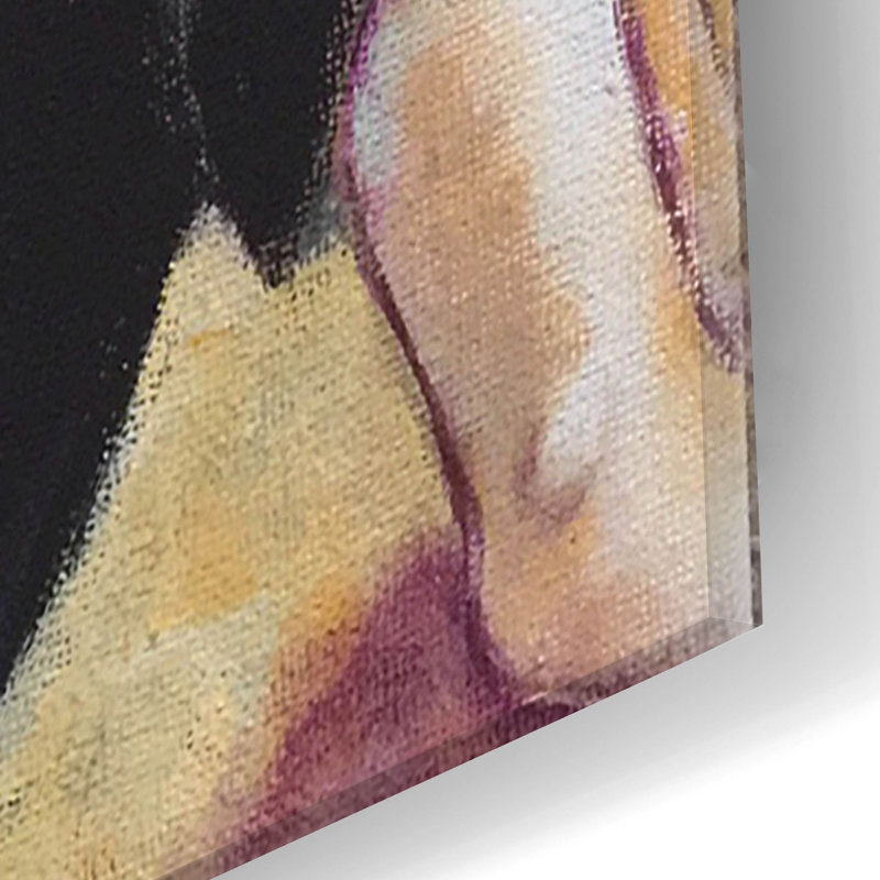«Girl with Cat» par Holly Wojhan, art mural en verre acrylique, H 24 po x l 16 po x P 0,2 po