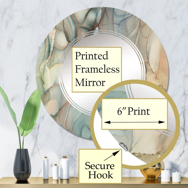 Miroir de salle de bain sans cadre, 32 po x 32 po