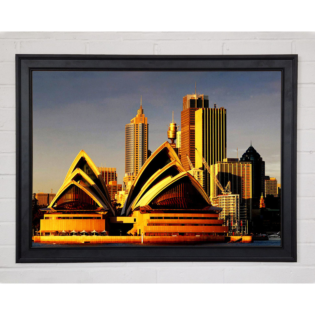 Sydney Opera House Goldenes Sonnenlicht - Druck