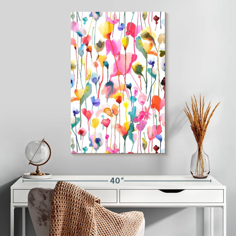 Harnek fleurs sauvages d'été colorées, H 30 po x l 20 po