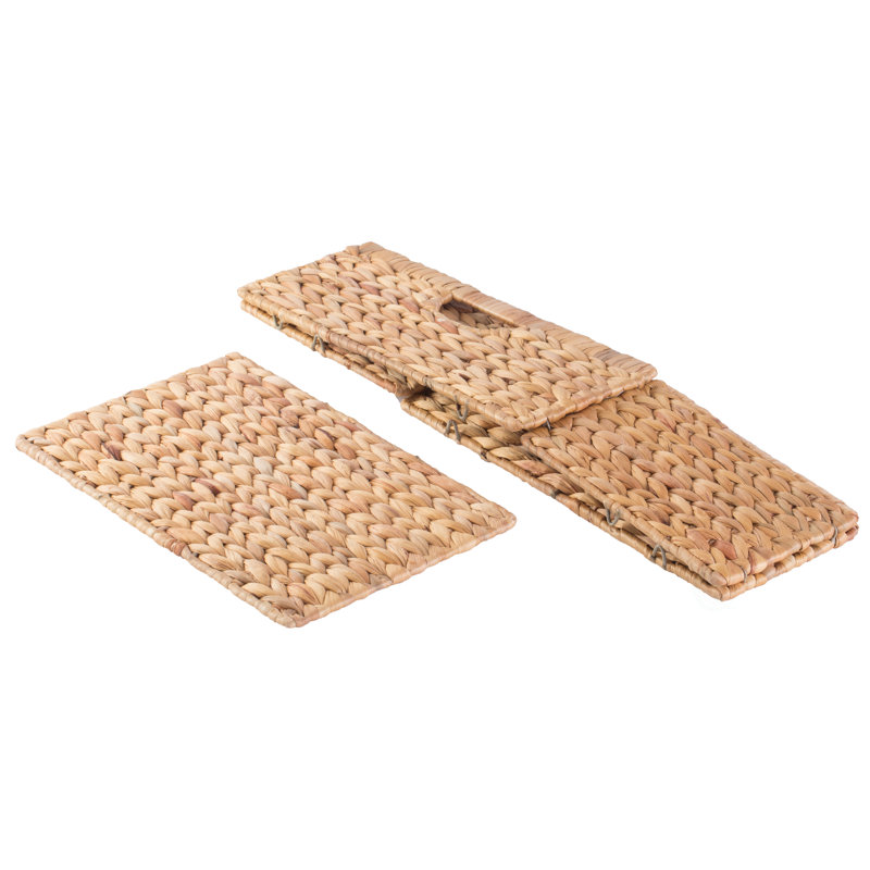 Panier en osier naturel jacinthe d'eau, H 10 po x l 21 po x P 16 po