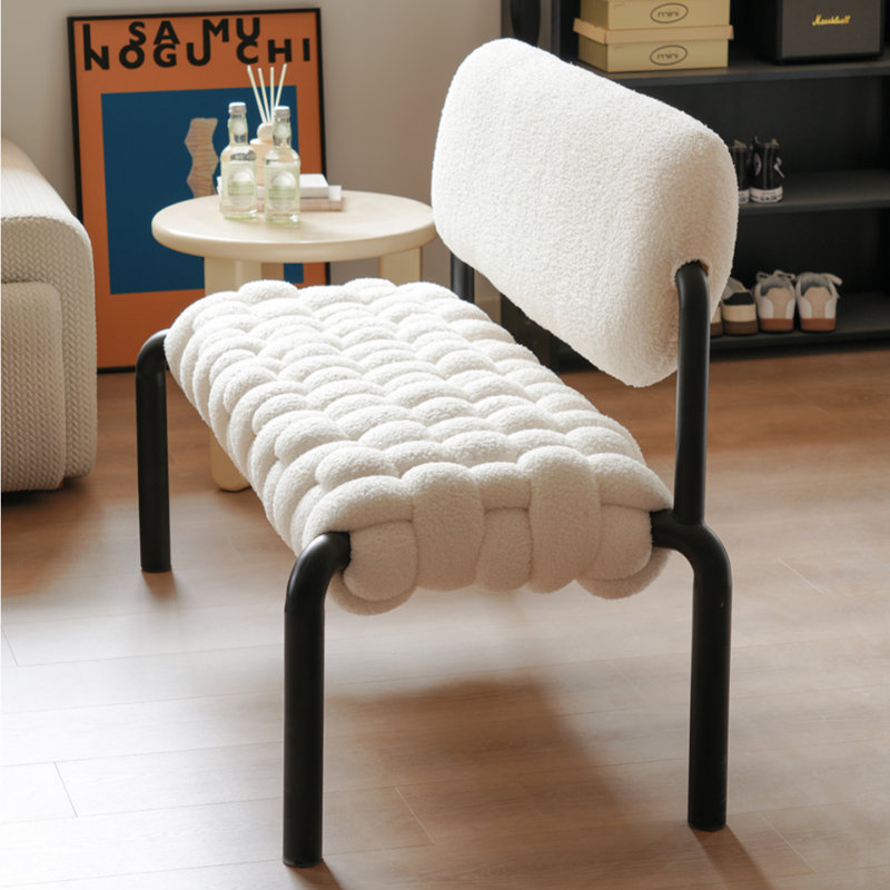 Banc blanc moderne de style crème