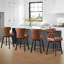 Tabouret de comptoir pivotant touffeté Akeil-810279845-810279840