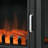 24" Freestanding Electric Fireplace Stove, Infrared Heater With Realistic Log Flame, Adjustable Temp, Overheat Protection, 1000w/1500w, Black - Ideal For Indoor Ambience & Zone Heating (161-269 Sq.ft)