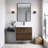 24" Floating Wall‑Mount Bathroom Vanity, Wood Melamine Cabinet with Resin & Calcium Carbonate Integrated Sink-1165978365