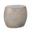 Table d'appoint d'extérieur en béton léger - forme ovale minimaliste pour patio, gris, l 24,48 po x P 17,72 po, H 20,45 po, sans assemblage Design contemporain convexe prêt à se transformer