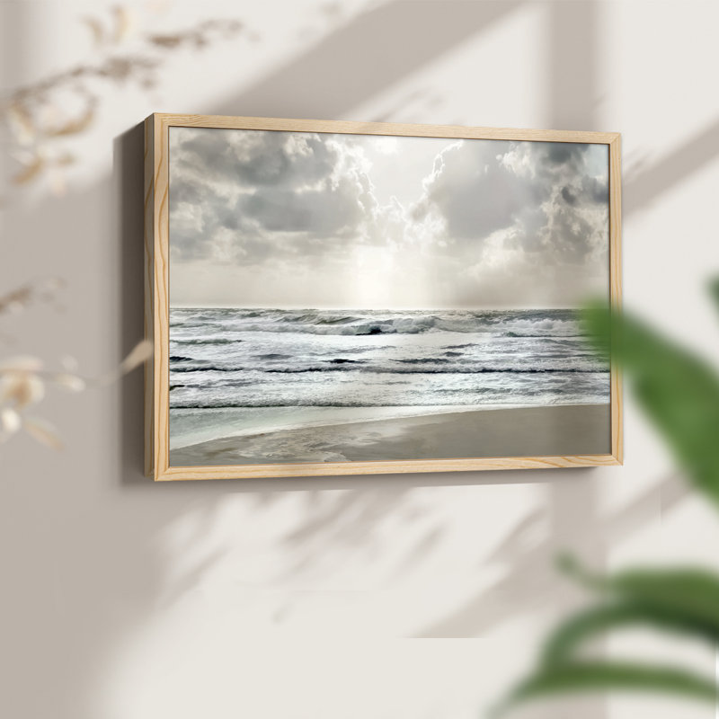 Calm Shores -Framed Print - Restickable, H 8 po x l 10 po, Naturel