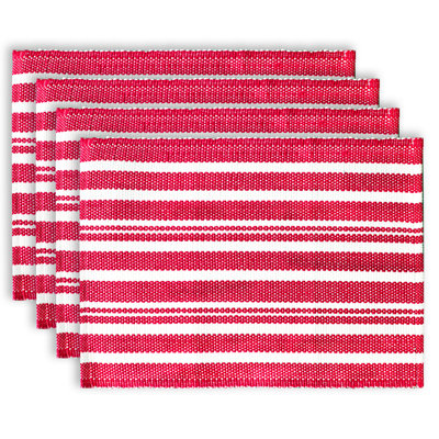 Alvaro Cotton Striped Rectangle Placemat