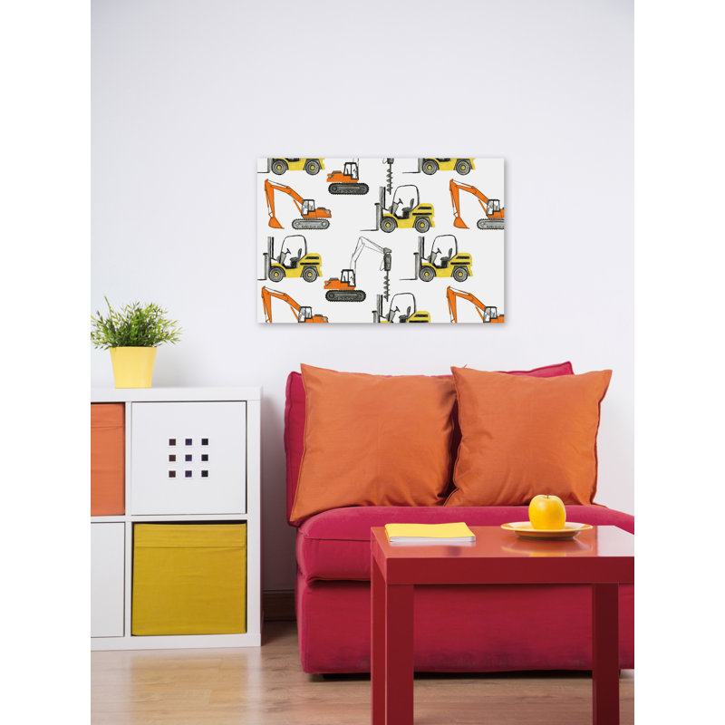 Serena Camions, reproduction sur toile tendue, H 16 po x l 24 po x P 1,5 po