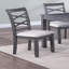 Table de salle à manger moderne 6 pièces avec 4 chaises d'appoint et un banc