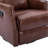 Elimelec Genuine Leather Manual Swivel Recliner-1899410563