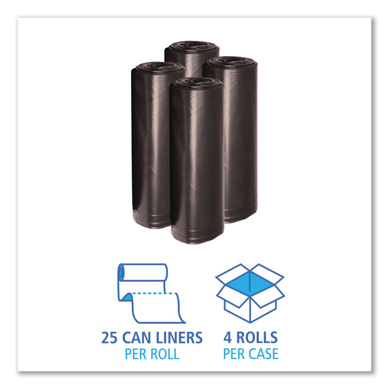 Plastic Trash Bags - 100 Count