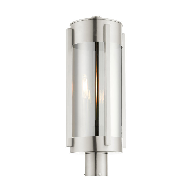 Adia Mirrored Lantern Head, Brushed Nickel