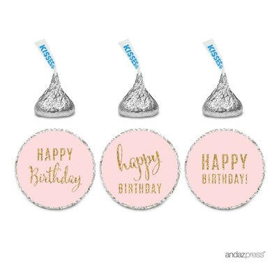 Autocollant de dépôt en chocolat à papier happy birthday