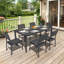 Chaise de salle à manger d'extérieur empilable sans accoudoirs avec structure en aluminium-1001318558