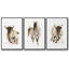 Rustic Bull II, ensemble de 3 toiles encadrées sur toile-97711191-97711190