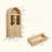Dome Cabinet, Made Of High-Quality Materials And Antique Craftsmanship, With Large Storage Space