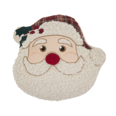 Santa Poly Filled Throw Pillow