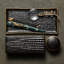 Crocodile Rectangular Desk Box