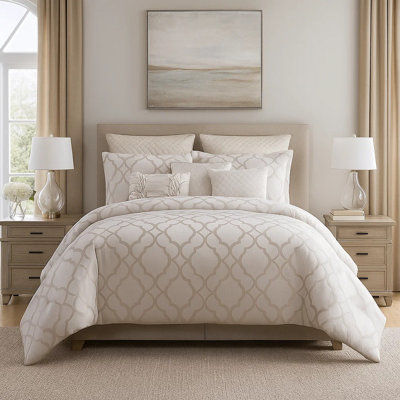 Ensemble d'édredon blanc en microfibre