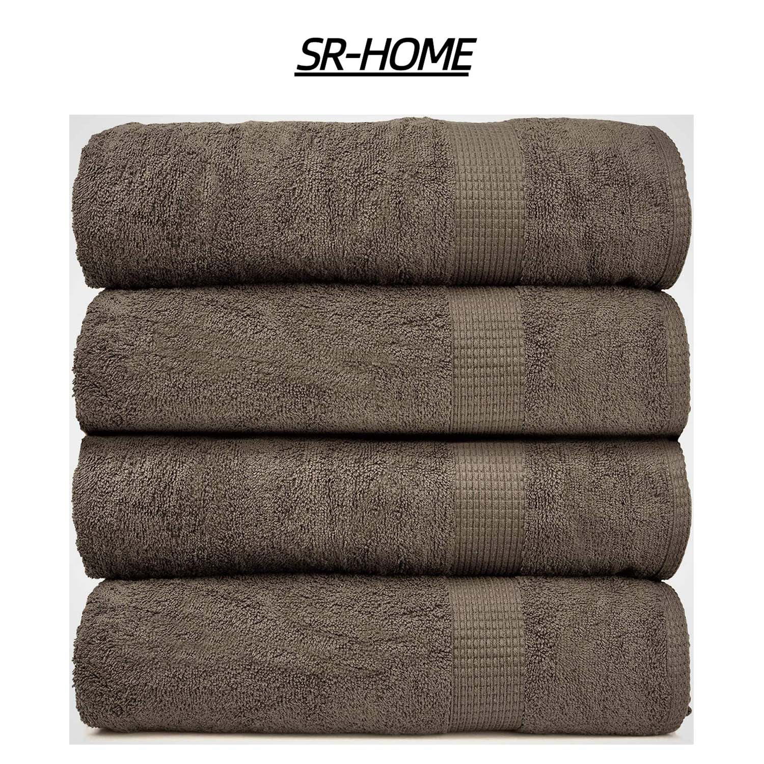 Shop Marle 100% Cotton Dobby Yarn Dyed 6 Piece Towel Set Natural, Bath  Towels