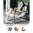 Patio Accent Chair, Modern Metal Outdoor Lounge Chair, Comfy Outdoor Accent Chair with Padded Seat, All Weather Outdoor Patio Chair for Living Room, Apartment, Bedroom, Poolside, Off-White-14595420-14595422