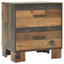 Table de chevet 2 tiroirs Mello
