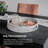 Round Rattan Serving Tray - Modern Woven Tray W/Handles For Dining Table, Livingroom, Patio Decor - Stylish Rattan Tray For Serving Fruits, Breakfast - Ideal For Coffee Table (Medium)