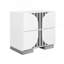 Table de chevet blanche Sasha
