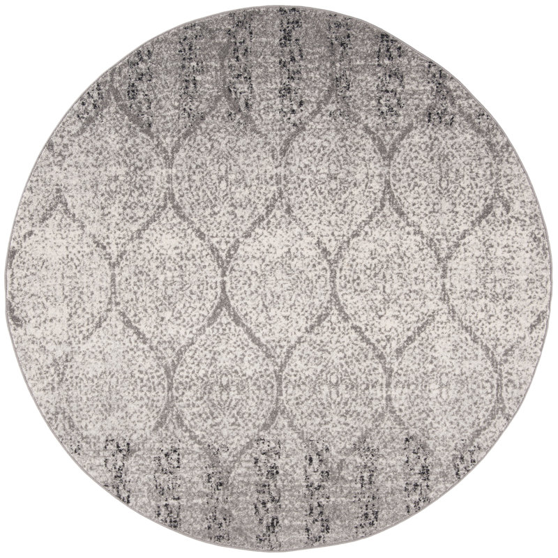 Kara Performance Geometric Rug, Round 4'