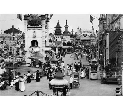 « coney island », reproduction de photo
